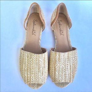 Splendid D’Orsay flats - neutrals woven